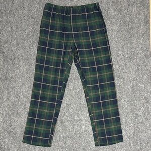 The Company Store Men's Navy and Green Plaid Lounge Pants